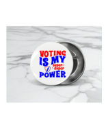 Lot of 10 Voting Pin Button Badge 2.25&quot; - £11.72 GBP