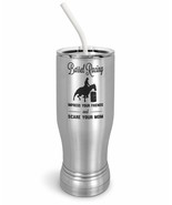 PixiDoodle Funny Cowboy Barrel Racing Insulated Coffee Mug Tumbler with ... - €30,01 EUR+