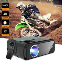 Portable Projector 4K Wifi And Bluetooth Native 1080P Full Hd, Ios &amp; Smart Phone - £319.57 GBP