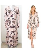 The Jetset Diaries Fluid Azalea Wrap Midi Dress‎ Pink Floral Size Small ... - $100.00
