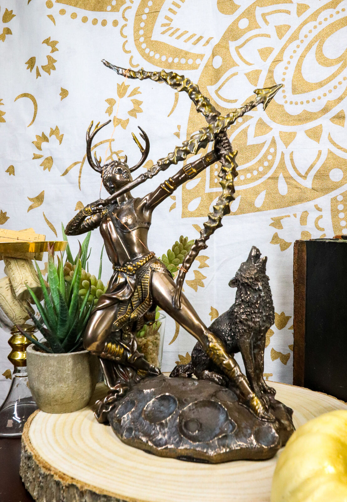 Ebros Gift Greek Goddess Artemis Figurine Roman Diana The Huntress Statue 11.5"H