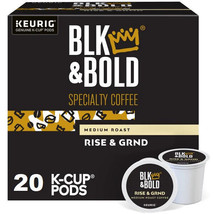 BLK &amp; BOLD COFFEE RISE AND GRIND KCUPS 20CT - £19.82 GBP