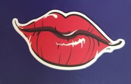 Red Lips Pucker Kiss Sticker - £3.21 GBP