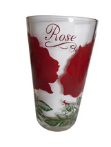 MCM Boscul Peanut Butter Drinking Juice Glass Tumbler Dark Red Rose Esta... - $276.37 MXN
