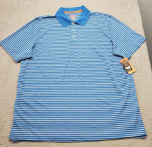 Foundry Active Polo Shirt Mens 3XLT Multi Striped Comfort Stretch Antimicrobial - $23.09