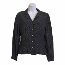 Stefanel Made in Italy polka dot fit flare blouse - £33.93 GBP