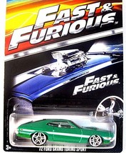Ford Grand Torino Sport,Fast And Furious Green Hotwheels 1:64 Diecast Car Model - £23.69 GBP
