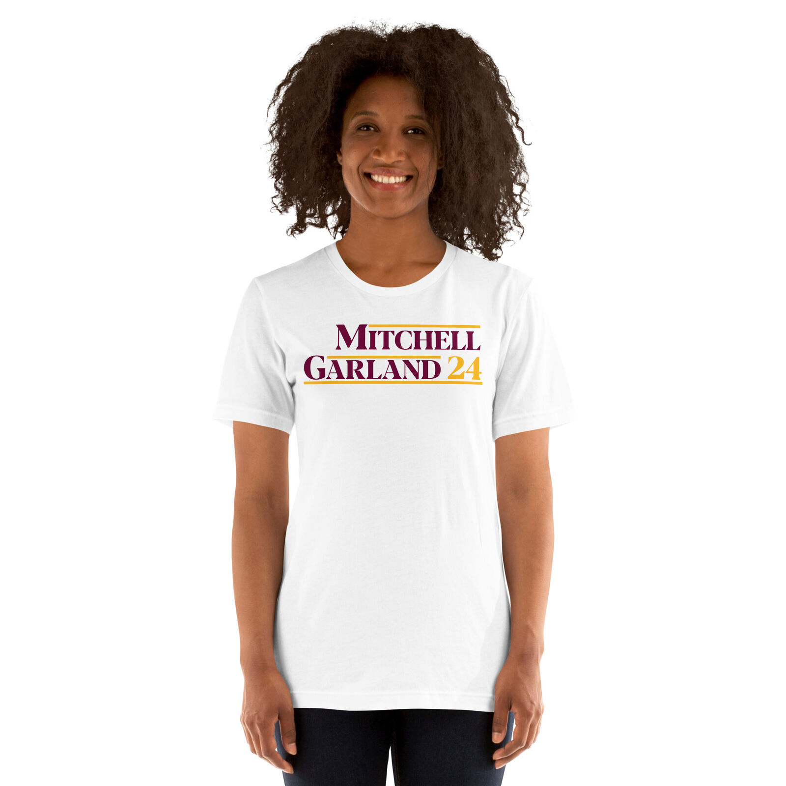 DONOVAN MITCHELL & DARUIS GARLAND T-SHIRT Cleveland Cavs Basketball Presidential