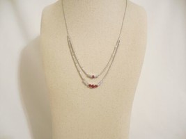 Eliot Danori 16&quot; w 2&quot; ext Silver-Tone Crystal Jeweled Necklace M727 $128 - £30.45 GBP