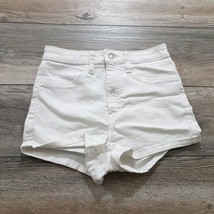 Wild Fable Womens Shorts Size 6 28 Regular Chino Stretch Denim White Relaxed - £11.59 GBP