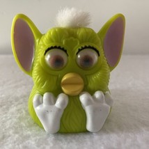 Vintage 1998 Furby Tiger Electronics McDonalds Green White Mohawk Squeaky Noise - £7.09 GBP