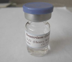Deuterium Oxide 10 grams D2O  Heavy Water      99.8 - 99.9%  purity - $45.00