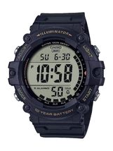 Casio Illuminator Extra Long Strap 10-Year Battery 100 M Water Resistant 5-Alarm - £29.05 GBP