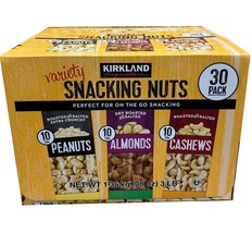 Kirkland Signature Snacking Nuts, Variety Pack, 1.6 oz, 30-count - $26.93