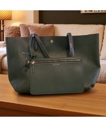 TORY BURCH BLAKE TOTE IN JITNEY GREEN LEATHER SHOULDER BAG POUCH 67282 - $4,699.27 MXN