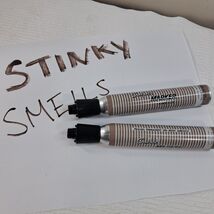 Vintage Sanford's King Size Markers x2 set Black stinky Smelly ink metal... - $34.00