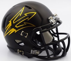 *Sale* Arizona State Sun Devils Black Speed Mini Ncaa Football Helmet Riddell! - $31.71