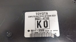 10 11 2010 2011 Toyota Prius Mpx Multiplex Network Body Module 89221-47120 #1092 - £3.89 GBP