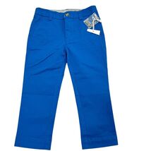 Nantucket Boys Classic Blue Chino Pants Cotton Blend Flat Front NWT - $34.84 CAD