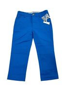Nantucket Boys Classic Blue Chino Pants Cotton Blend Flat Front NWT - $34.84 CAD