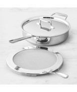 All-Clad d5 Polished Stainless-Steel 4-Qt. Deep Sauté Pan w/lid Splatter... - €171,65 EUR