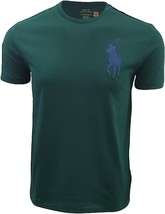 Polo Ralph Lauren Men's Big Pony Crew Neck T-Shirt #3; Big and Tall XLT, Green - £37.37 GBP