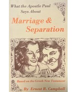 What Apostle Paul Says About Marriage and Separation Ernest Campbell - $329.65 MXN