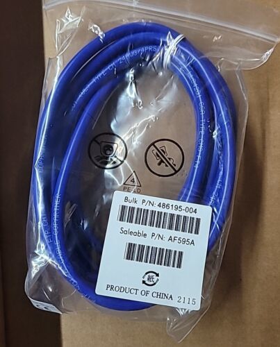 HP BLUE CAT 6 RJ45 STP 3M CABLE - RJ-45 CAT6 SHIELDED TWISTED PAIR 48619... - $14.03