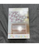 Infant Girls Tiny Miracles Baby Pink &amp; White Butterfly Wall Decorations ... - €11,17 EUR