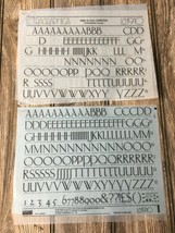 Used 80&#39;s Letragraphica (Letraset) CARLTON UPPERCASE 60pt Rub-Down Type ... - $12.19