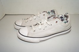 Converse All Star Chuck Taylor Kids Size 3 Shoes Grey Floral Low Top Sne... - £23.35 GBP