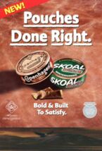 Skoal Chewing Tobacco Advertising Ad Metal Sign 12x8in Retro Snuff Chew eu - €21,20 EUR