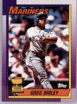 1990 Topps 288 Greg Briley All Star Rookie Seattle Mariners - £0.98 GBP