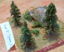 Lot of 3 Fir or Spruce Trees for Wargames, Model Train Layouts, Dioramas -See Ad - £11.81 GBP