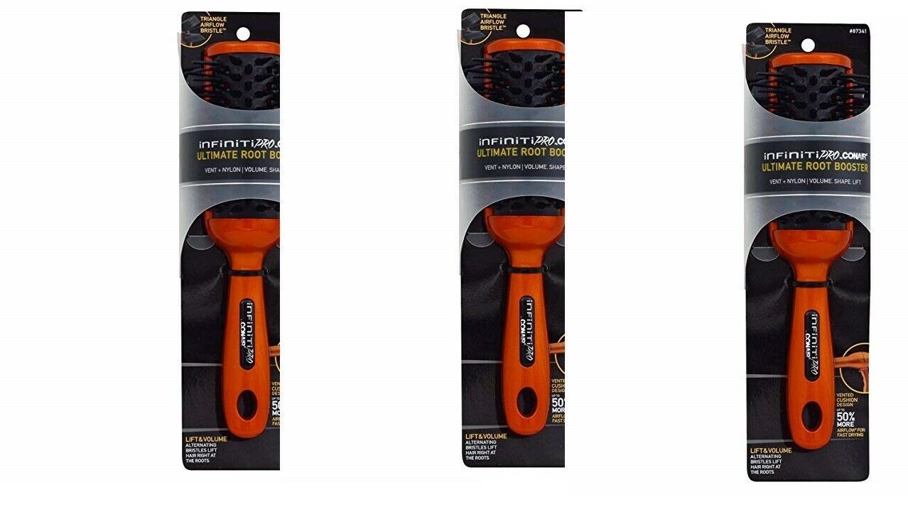 Conair Ultimate Root Booster Brush, Triangle Airflow Bristle(pack of 3) - $19.99