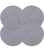 Trivet Weave Mat round Hot Pads for Kitchen Thread Potholders for Hot Di... - $13.99