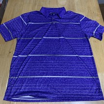 PGA Tour Golf Shirt Mens Size XL Purple/Silver Short Sleeve - $329.92 MXN
