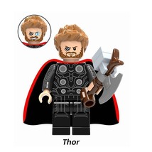 1pcs Thor With Hammer Marvel Avengers infinity war Mini figure Building Toy - £2.15 GBP