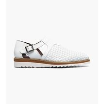 Stacy Adams Alvarado Woven City Sandal Comfortable White 25769-100 image 2