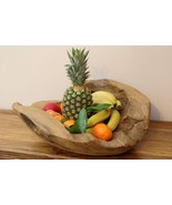 Root Wood Bowl Teak Solid Wood 20 - 60cm Decorative Bowl Round Wood Soli... - £34.25 GBP+