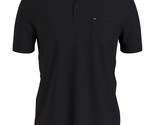 Tommy Hilfiger Men&#39;s Custom-Fit Lex Pocket Polo Shirt Deep Black-Small - $35.97