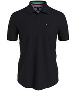 Tommy Hilfiger Men&#39;s Custom-Fit Lex Pocket Polo Shirt Deep Black-Small - £28.30 GBP