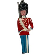 Vintage Christmas Ornament Metal CHANGING OF THE GUARD Man in Uniform NEW - £21.23 GBP
