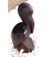 Vintage Pelican Bird Hand Carved Copal Wood Figurine from Mexico Hardwood - $16.99