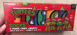 Odd Sox Teenage Mutant Ninja Turtles Crew Length Socks 5 Pairs Gift Set NEW IB - $49.49
