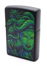 Medusa - Emerald Green Zippo Lighter Black Matte Finish - £23.97 GBP