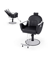 360?°Swivel Reclining Salon Chair for Hair Stylist-Black - Color: Black - €274,14 EUR