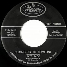 Patti Page - Bring Us Together / Belonging to Someone [7&quot; 45 rpm Single] - £2.55 GBP