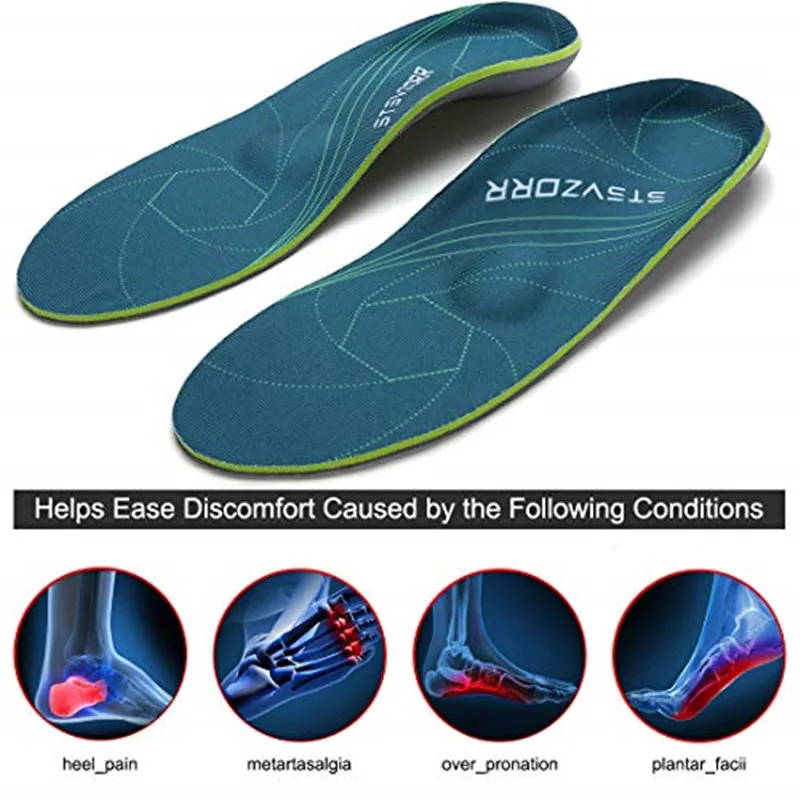 Sporting Flat Feet Template Arch Support Orthopedic Insoles,Men Women Plantar Fa - £32.73 GBP