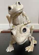 2 lot Halloween Frog Skeleton 5&quot; and 7&quot; - £17.95 GBP